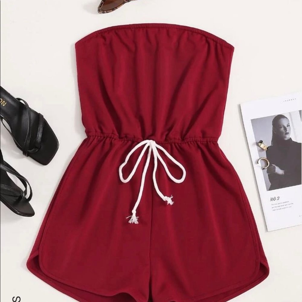 SHEIN red romper